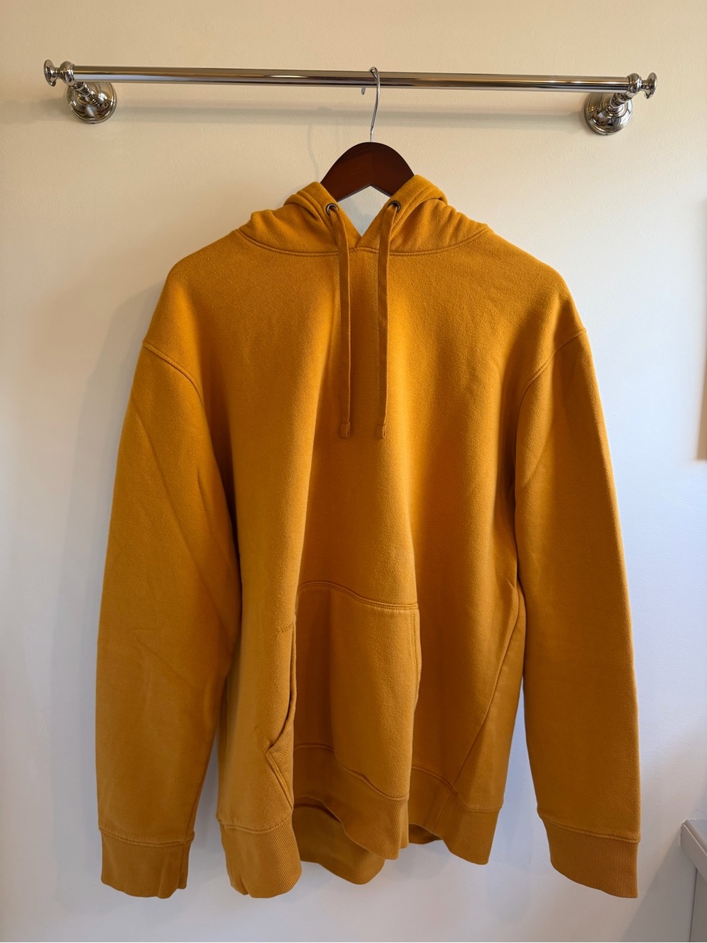 Goodfellow & Co Mustard Hooded Pullover Sweatshirt